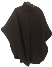 VINTAGE, MARCIA LYONS BY MALDEN: Women  s ONE SIZE, Black Fleece, Poncho