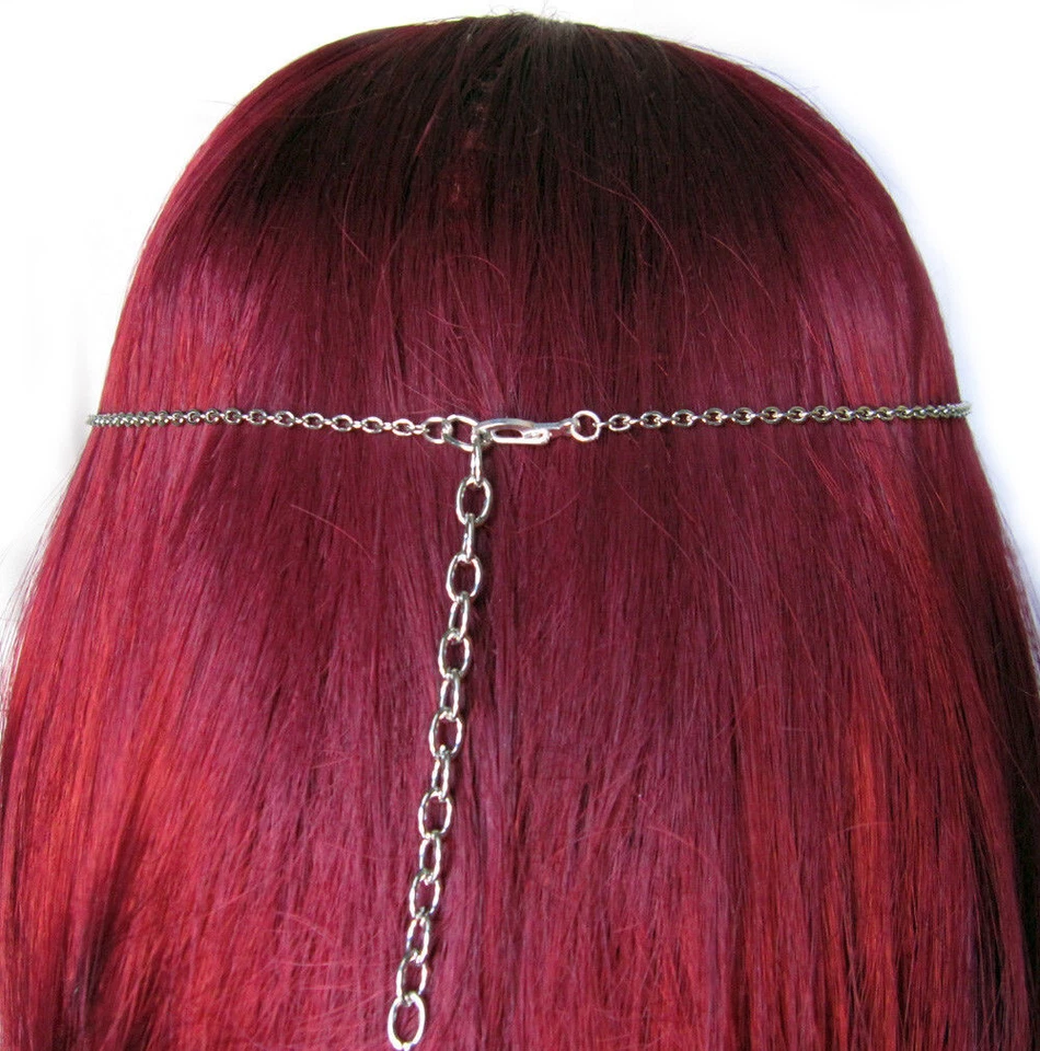 Tocado de círculo corona nudo celta plata luna creciente gótico Wicca Foto 3 de 3