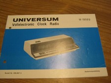 Bedienungsanleitung /Schaltplan Universum Clock Radio 
