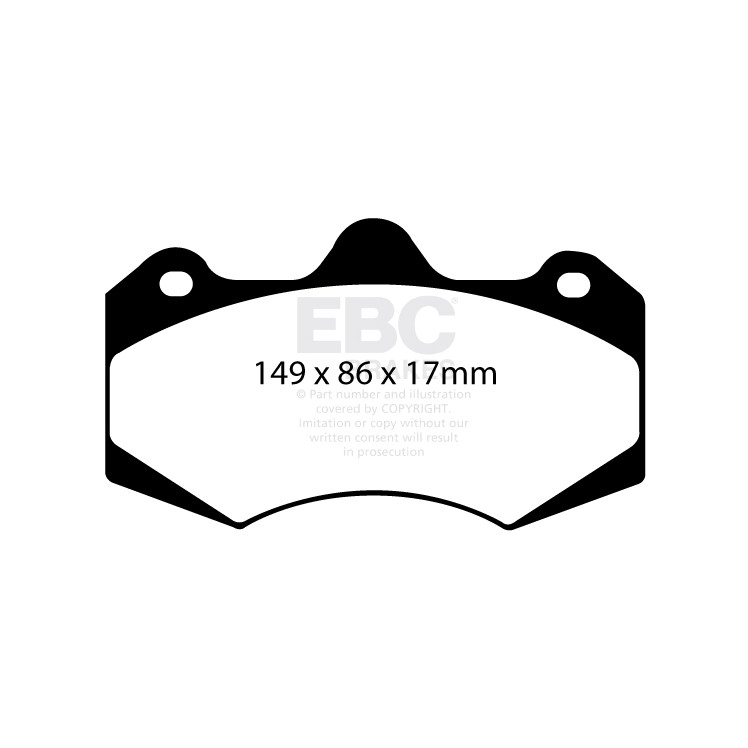 EBC Bluestuff NDX Race Brake Pad Set Front For Aston Martin / McLaren #DP5042NDX
