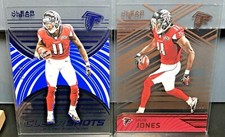 Julio Jones 2016 Clear Vision 2 Card Lot! Clear Shots Blue /99 Bronze /79 