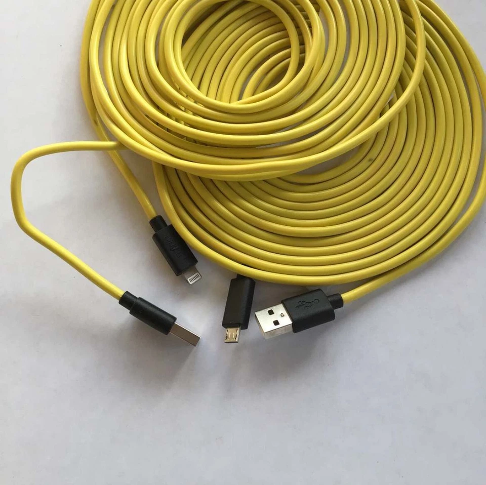 Extra Long Apple iPhone Phone Charger Cable 15 Ft 14, 13 12 11, X, XS, 8, 7 - Image 3 of 4