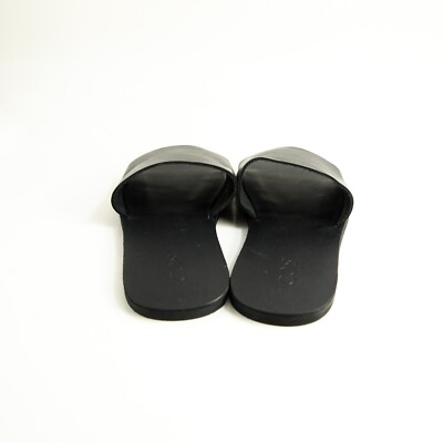 COS Slides Sandals Black Leather Mens Shoe Size US 9 EU 42  display picture 1