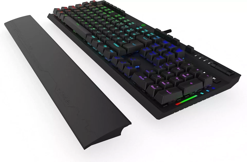 PUSAT K3 Pro Mechanical Gaming Keyboard RGB Lighting, Multi-Media Controls, Wris - Image 3 of 4