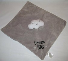 Duck Duck Goose Gray  White Cloud Security Blanket Dream Big Baby Lovey Toy