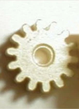 11 Tooth Medium Brass Slot Car Pinion Gear Weldun 48 Pitch .078" Shaft NOS