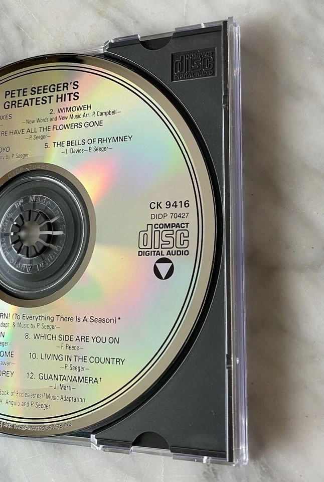 Pete Seeger Greatest Hits CD DADC PRESS! ORIGINAL Columbia CK 9416 The Weavers Foto 2 de 4