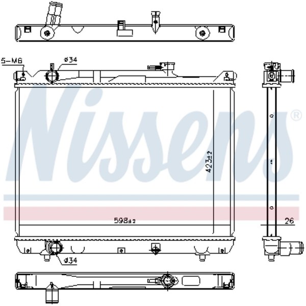 KüHler WasserküHler MotorküHler Passend FüR Suzuki Grand Vitara I FT GT 2.7 4X4-image