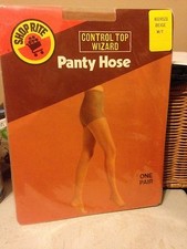exciting  Vintage Shop Right beige nude pantyhose w/ model size m/t