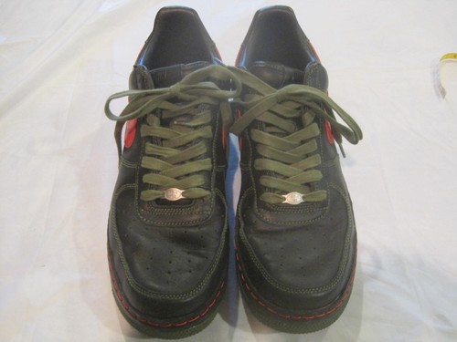 Nike Air Force 1 Black w/Red Trim 050810-LN4~Mens Shoe Size 13 US~LBDCC |  eBay