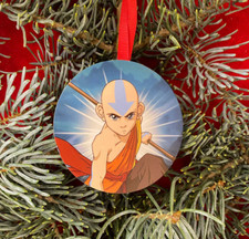 Last Airbender Aang CHRISTMAS TREE ORNAMENT Personalize Custom Engraving Magnet