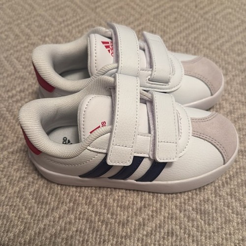 NEW Adidas VL COURT 3.0 SHOES KIDS size 8 - Picture 3 of 9