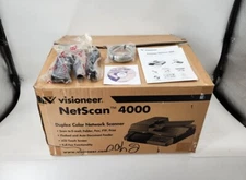 Visioneer Netscan 4000 Flatbed Color Network Scanner/ADF Fax *Open Box* EB-14323