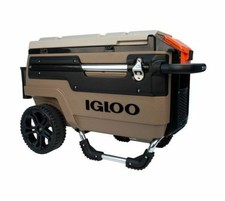 igloo trailmate liddup 70 quart rolling cooler