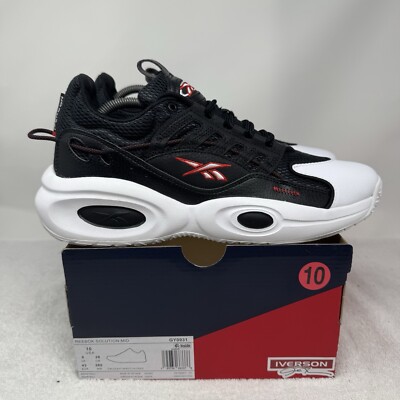 Reebok Solution Mid Allen Iverson Basketball Shoes Men s Size 10 GY0931 NEW