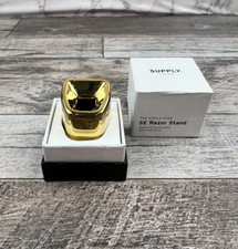 SUPPLY The Single Edge SE Razor Stand Polished Gold Solid Alloy Rust-Proof