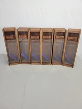 Set of 6 Booker's Small Batch Bourbon Collection Sliding Window Empty Wooden Box