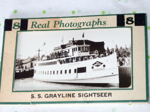 Old 8 Real Miniature Photographs RPPC Seattle Washington WA Grayline SIghtseer