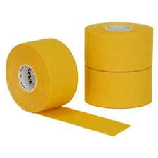STIKK Yellow Athletic Tape 3 Pack 1.5" x 15 Yard Rolls (45 feet)
