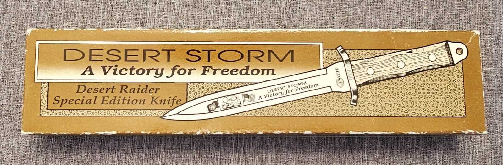 Vintage Operation Desert Storm Knife A Victory for Freedom United