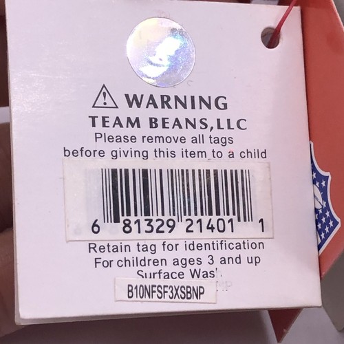 NFL Team Beans New England Patriots 3X Super Bowl Champions 8” Bear Plush Toy - Picture 15 of 19