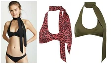 Zimmermann Seperates Sculpt Tie Bra Neck | Bow Mix 'n Match Bikini Top $200 RRP