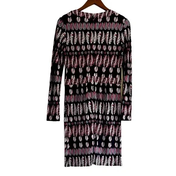 TORY BURCH Abito in guaina Tori Burch Fantasy stampato scollo a V blu navy S