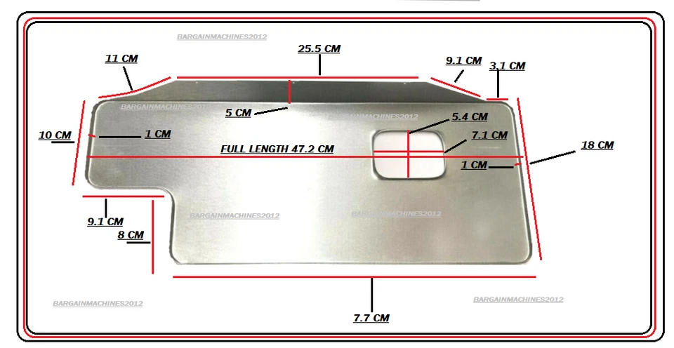 JUKI LZ-271/391 ZIGZAG OIL DRIP PAN BOTTOM TRAY INDUSTRIAL SEWING MACHINE PART - Image 2 of 3