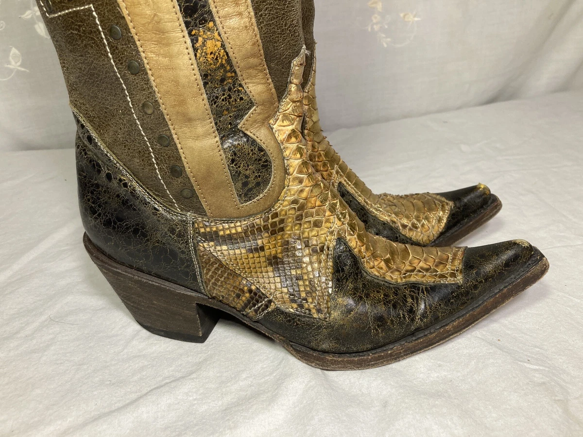 Stetson top python boots