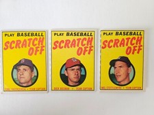 1970 Topps Scratch-Off: 3 Card Set Yastrzemski, Bosman, Stottlemyre