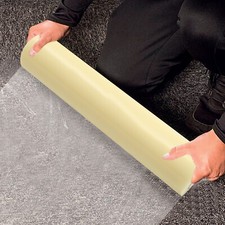 Floor Protector Film 36"x500' Clear Self Adhesive PE for Carpet Home Renovation