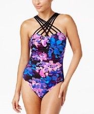 NWT Magicsuit by Miraclesuit Swimsuit 1 one piece Sz 12 Divine high neck