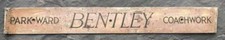 BENTLEY PARK WARD COACHWORK ROLLS ROYCE SUPPLIERS STRIP CAR BADGE EMBLEM