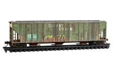 SIRX Southern Illinois Rail 3-Bay Covered Hopper Weathered MTL# 09944340 N SCALE