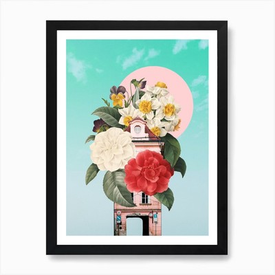 Wallflower 3 Kunstdruck gerahmt Wandbild Poster Leinwanddruck Bild