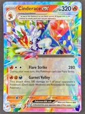 Pokémon Cinderace ex 028/142 SCR Stellar Crown NM