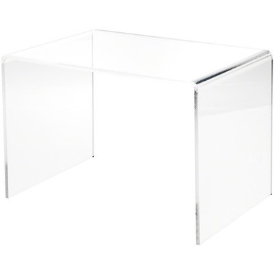 Plymor Clear Acrylic Rectangular Display Riser, 8'' H x 12'' W x 8'' D (1/4'' thick)
