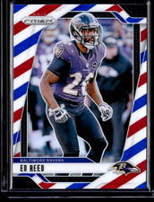 2024 Panini Prizm Ed Reed Red White and Blue Baltimore Ravens #27