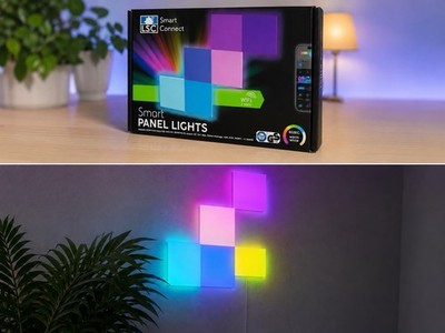 LSC Smart Connect Smart Panel Lights RGBIC WLAN LED Wandlampen App Steuerung