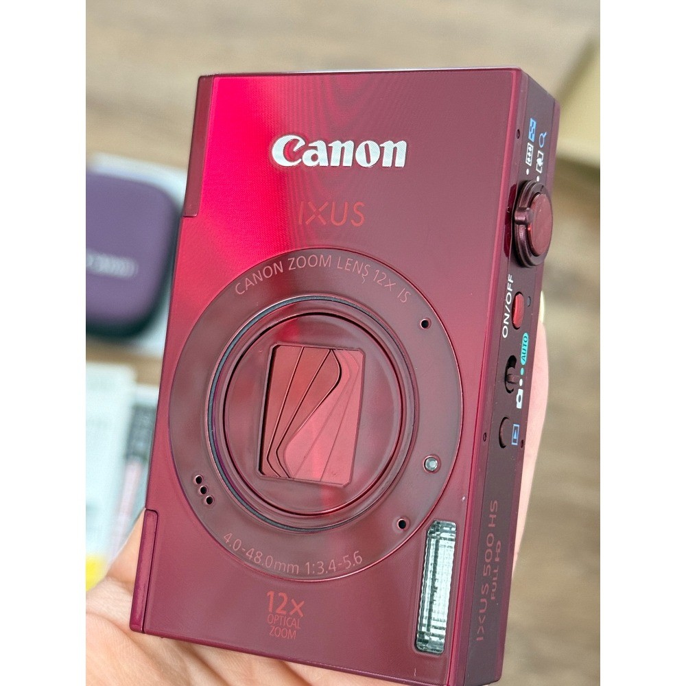 Canon IXUS 500 HS/ ELPH 520 HS/ IXY 3 Camera Red 10.1MP 12x Zoom