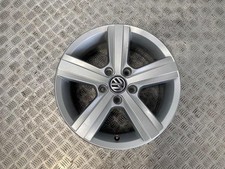 13-19 VW GOLF MK7 16" INCH 5 STUD 5 SPOKE ALLOY WHEEL 6.5JX16H2 (SCRATCHED)