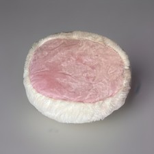 Dog Bed Furry Pink Faux Fur Plush Small Medium