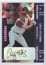 2005 Playoff Prestige Prospect Xtra Bases Purple 43/50 Casey Kotchman Auto 0w4