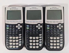 Lot Of 3 TI 84 Plus Texas Instruments No Covers For Parts Or Repair
