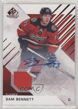 2016-17 SP Game Used Red Auto Material Sam Bennett #13 Auto 2y5