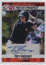 2021 Leaf Pro Set Metal 1990 Base Red Crystals Trey Sweeney #PS0-TS1 Auto v1x