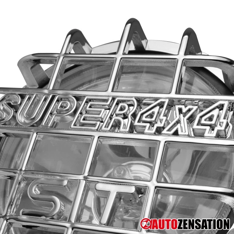 2PC 6" Round Clear Super 4x4 Off Road Bumper Working Fog Lights+Switch+Relay Kit - Изображение 4 из 4