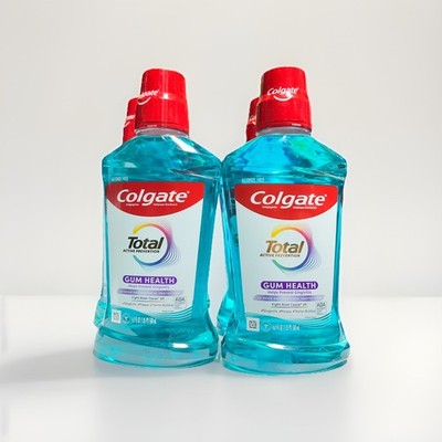 Lot Of 2 Colgate Total Active Prevention Gum Health Mouthwash 16.9 Fl Oz 8/27