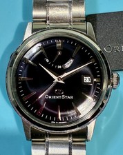 ORIENT STAR PREMIUM CLASSIC AUTOMATIC BLACK DIAL DRESS WATCH STAINLESS STEEL