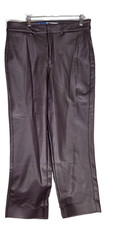 Old Navy High-Rise Pixie Straight Faux Leather Pants Women s Size 12 Brown